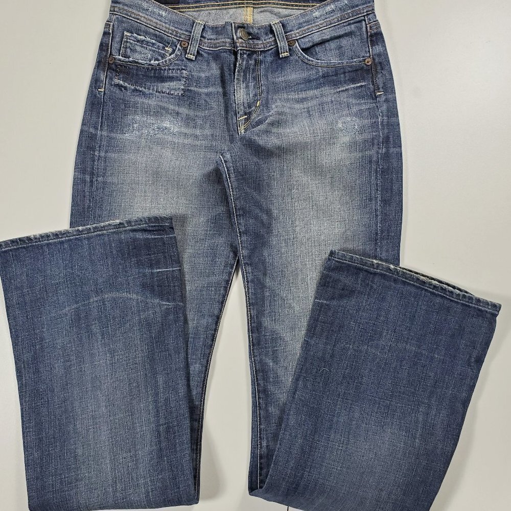 Citizens Of Humanity (CoH) Ingrid 002 Distressed Flare Jeans Sz 27 - Picture 5 of 12